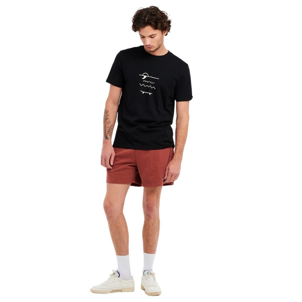 MNS PRTMORNE JOGGING SHORT MAHOG BROWN