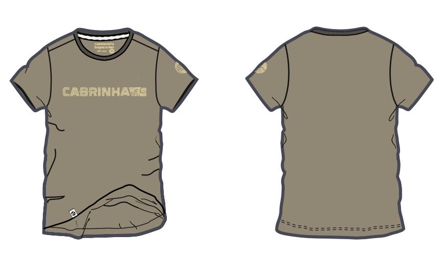 HAND DRAWN TSHIRT LIGHT BROWN