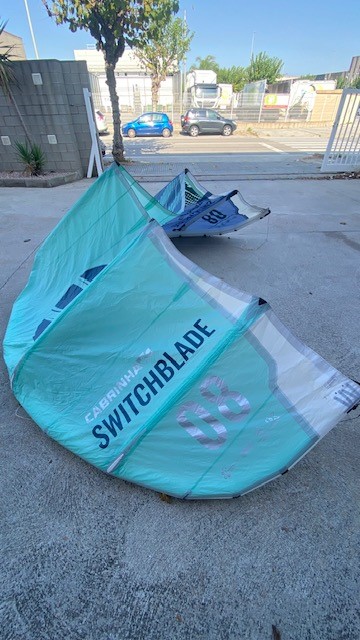 SWITCHBLADE KITE ONLY 2022 TURQUOISE/CYAN 8m (used)