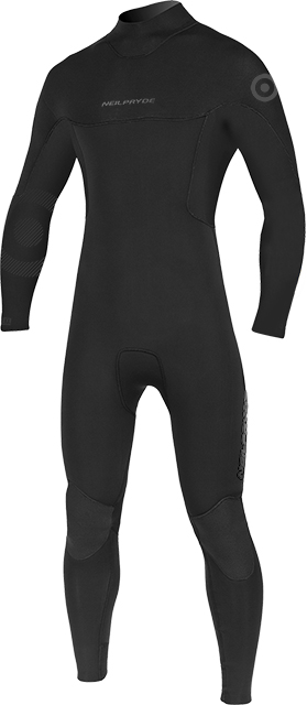 MISSION FULLSUIT FRONT ZIP 5/4/3 BLACK