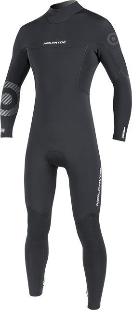 CORTEX FULLSUIT BACK ZIP 5/4/3 BLACK