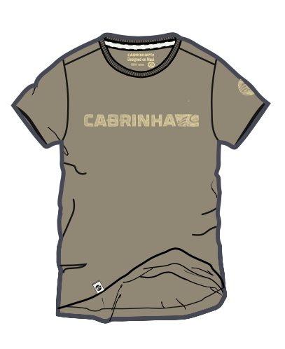 HAND DRAWN TSHIRT LIGHT BROWN