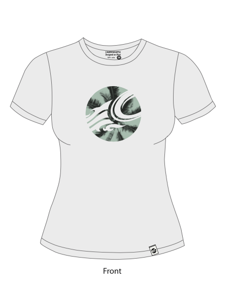 CAB PALM C WOMAN TSHIRT LIGHT GREY