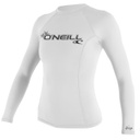 WOMEN BASIC SKIN L/S RASH WHITE