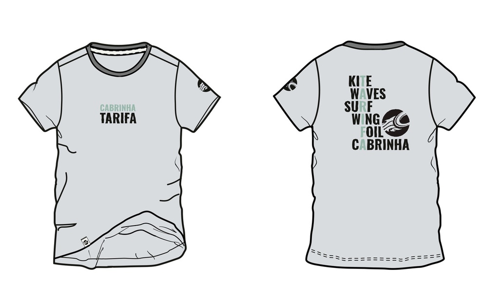 TARIFA SCRABBLE TSHIRT LIGHT GREY