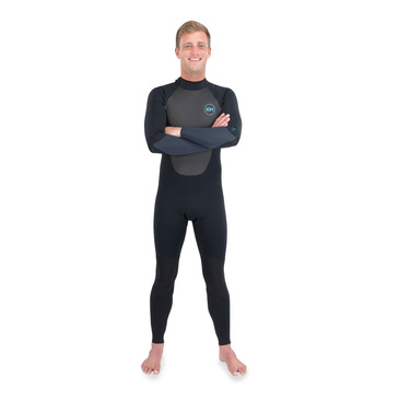 M. QUANTUM BACK ZIP FULL SUIT 5/4/3 GBS BLK/GRAY