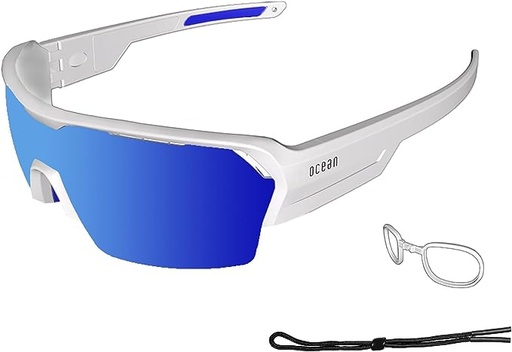 [3801.2X] RACE MATTE WHITE REVO BLUE LEN